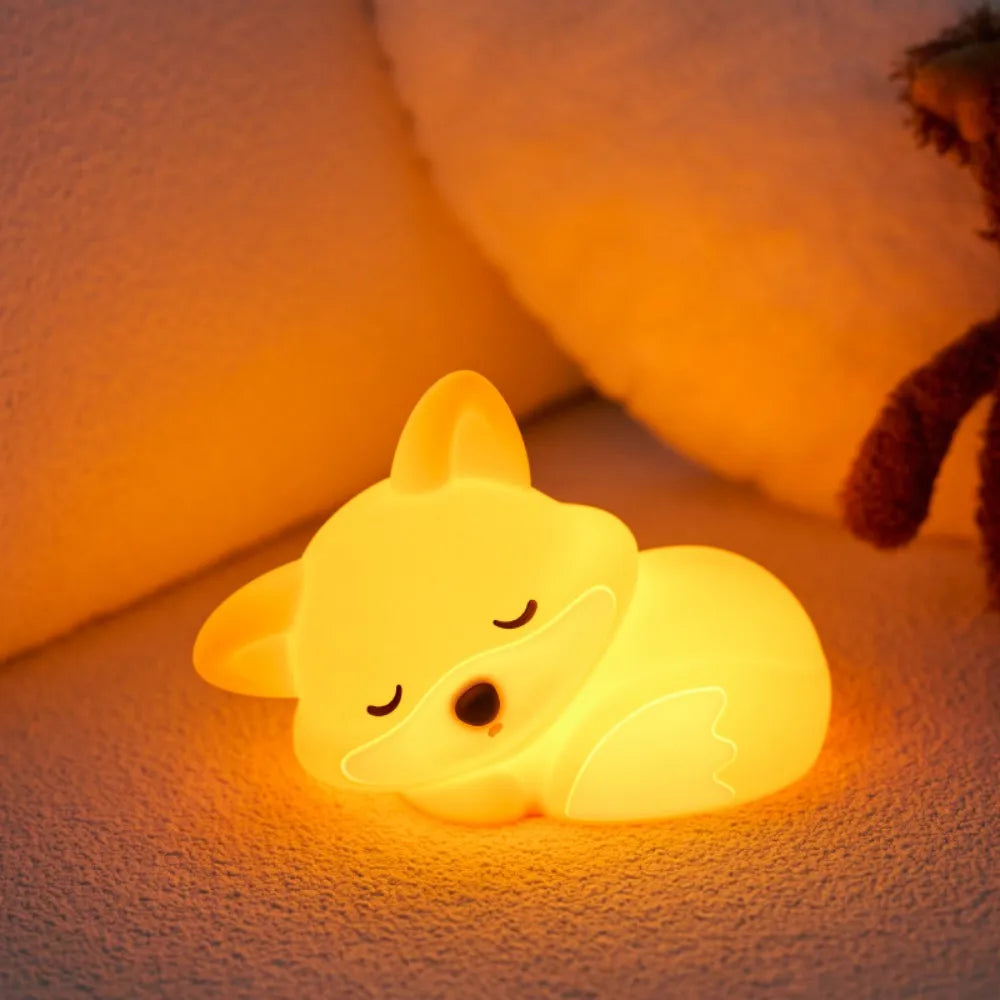 Premium Silicone Squishy Night Light – Soft & Dimmable Nursery Lamp
