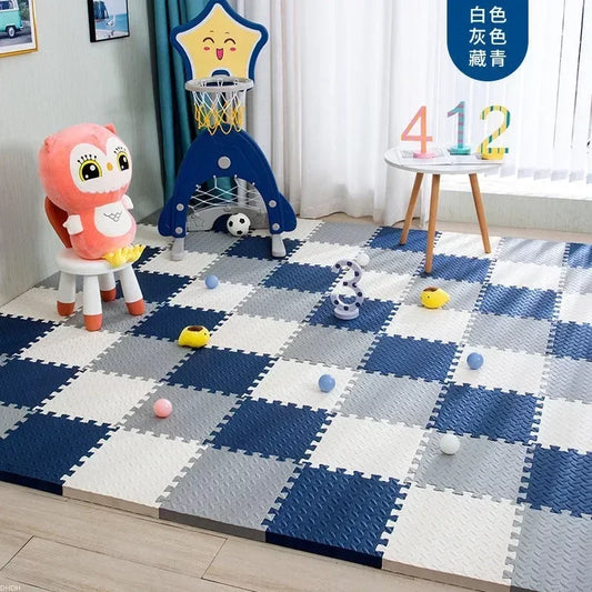 12-Piece Soft EVA Foam Play Mat – Interlocking Baby Floor Tiles (30×30cm)