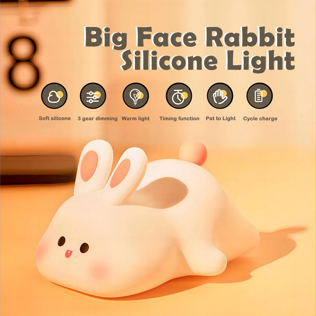 Premium Silicone Squishy Night Light – Soft & Dimmable Nursery Lamp