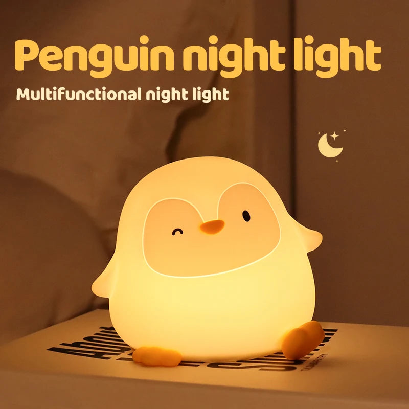 Premium Silicone Squishy Night Light – Soft & Dimmable Nursery Lamp