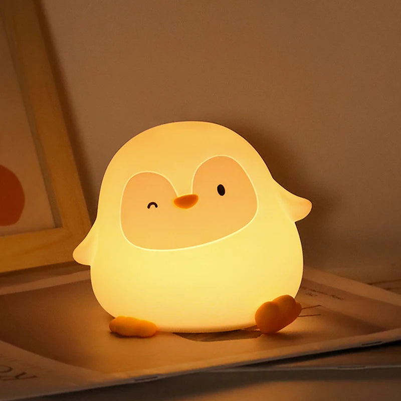Premium Silicone Squishy Night Light – Soft & Dimmable Nursery Lamp