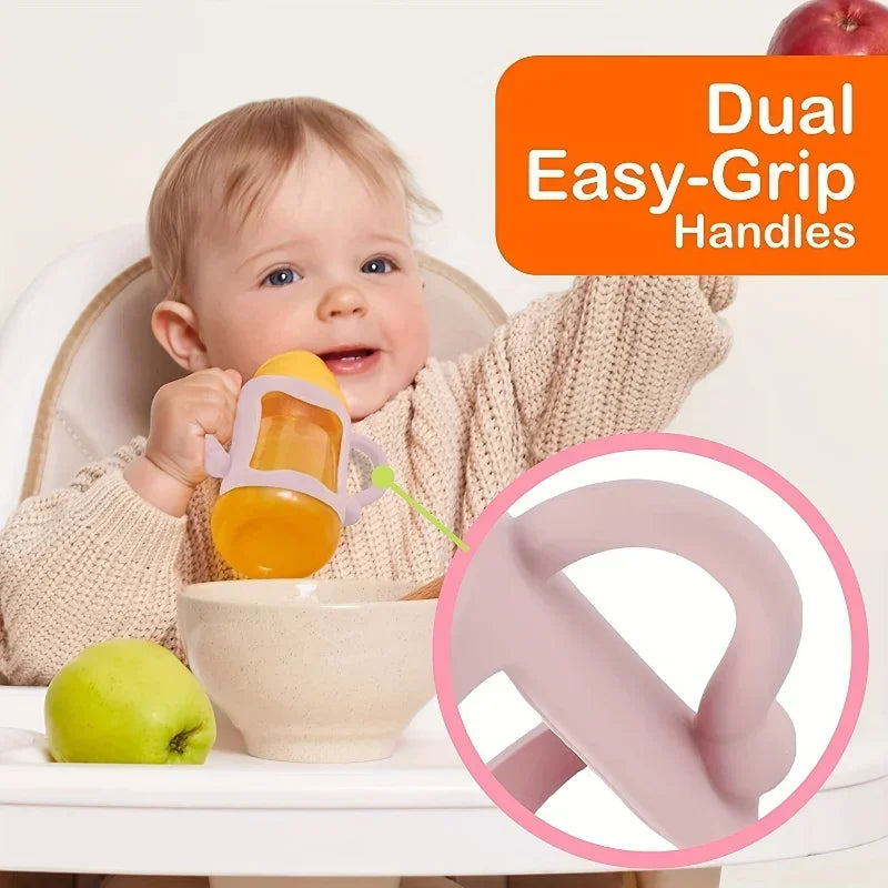 Easy Grip Baby Bottle Handle – Universal Soft Silicone Holder