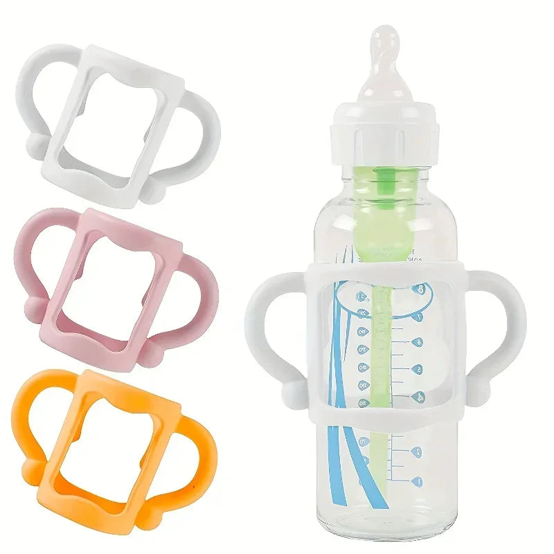 Easy Grip Baby Bottle Handle – Universal Soft Silicone Holder