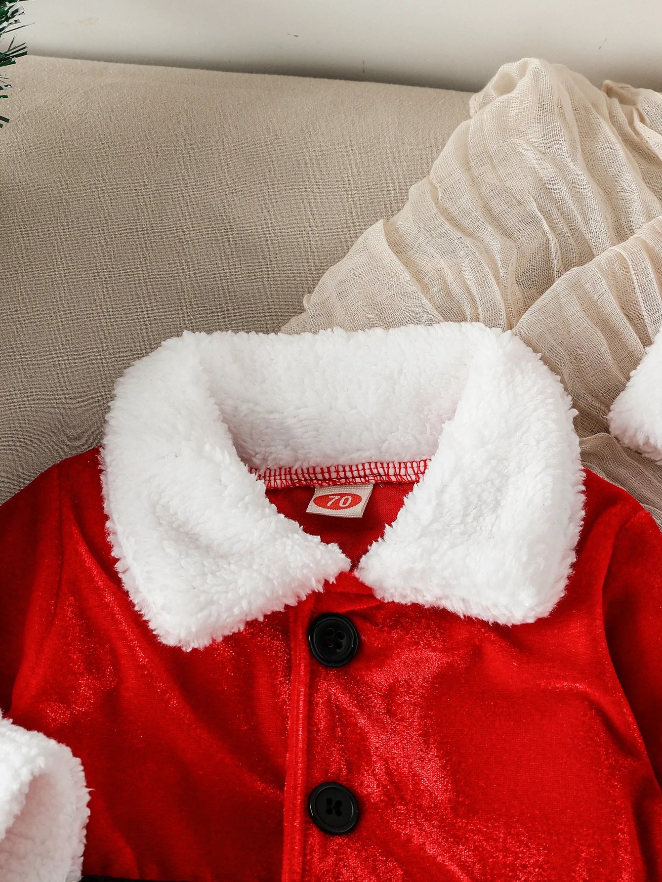 Baby Santa 3-Piece Christmas Outfit – Hat, Jacket & Pants