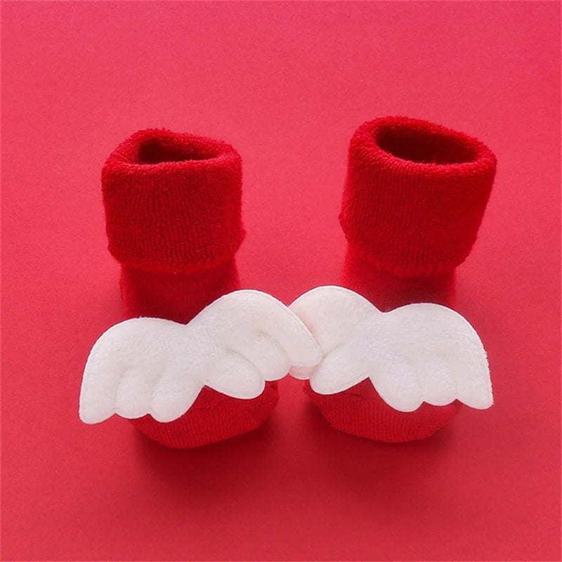 Cozy Christmas Baby Socks – Anti-Slip Cartoon Winter Warmers