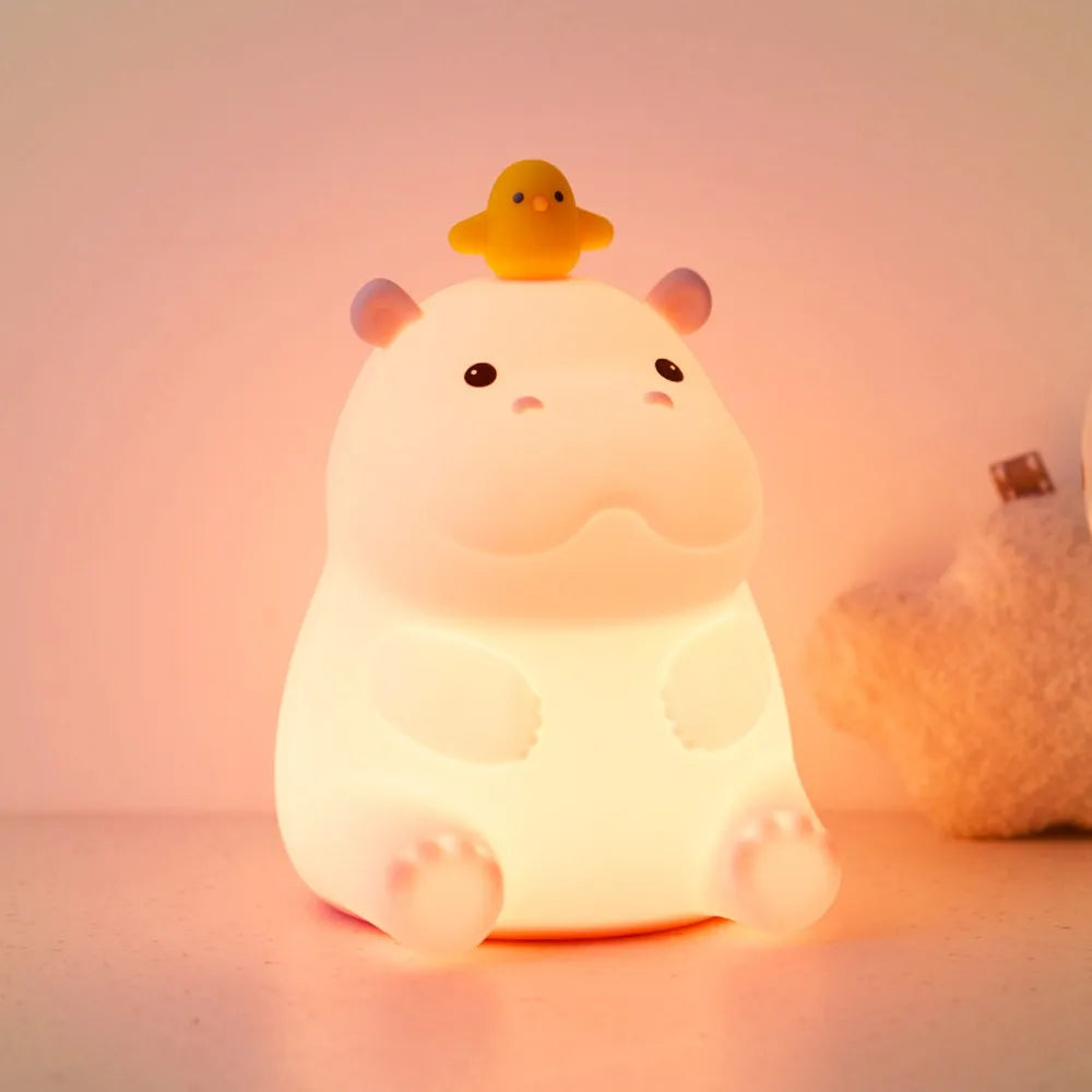 Premium Silicone Squishy Night Light – Soft & Dimmable Nursery Lamp