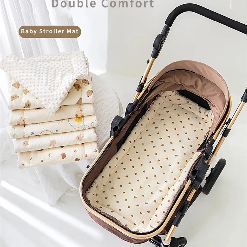 Soft Comfort Baby Stroller Seat Cushion – Breathable Universal Mat