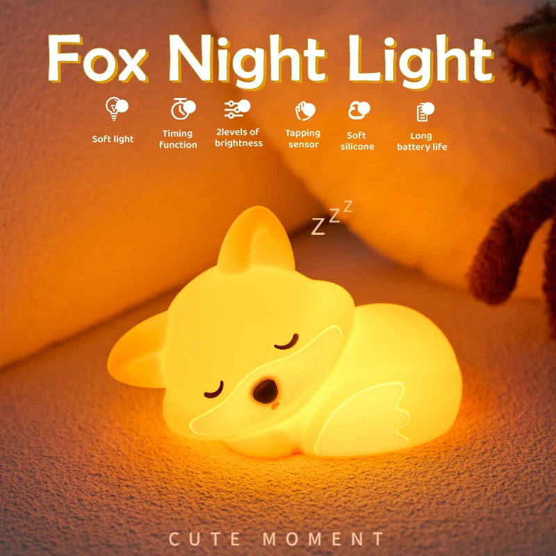Premium Silicone Squishy Night Light – Soft & Dimmable Nursery Lamp