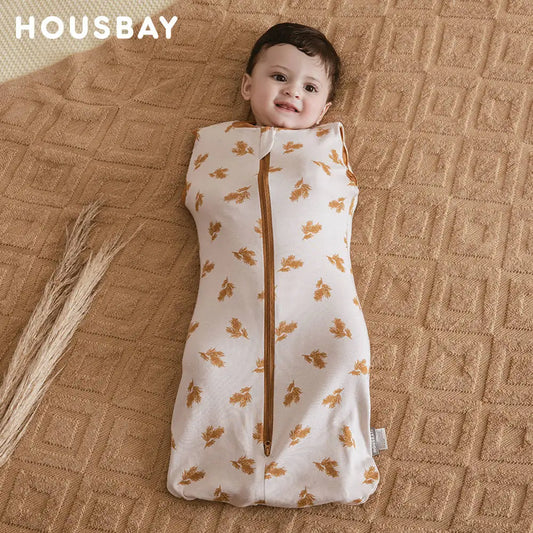 Cozy Cotton Baby Sleeping Bag – Secure, Breathable & Easy-Zip Swaddle Sack
